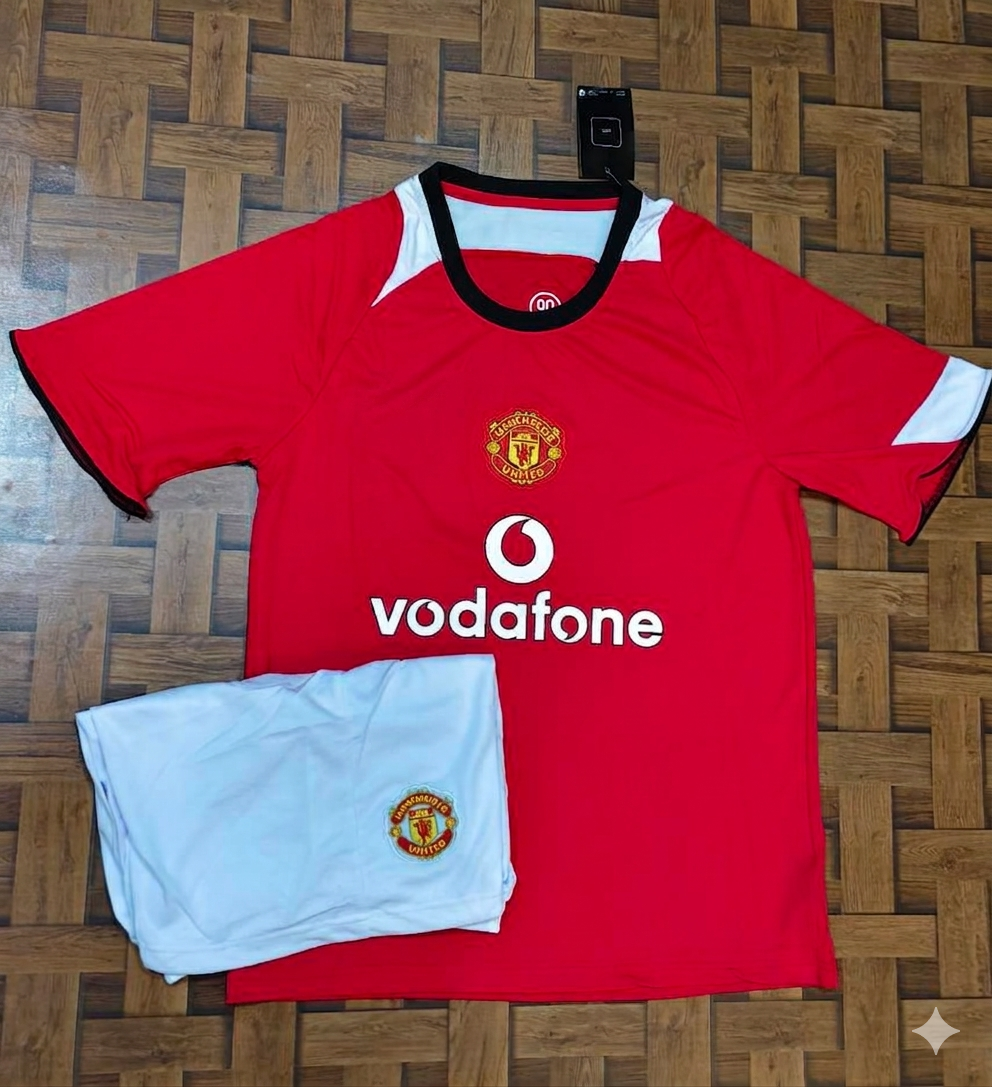 MAN UTD HOME 2004/05 OFFICIAL RETRO KIT