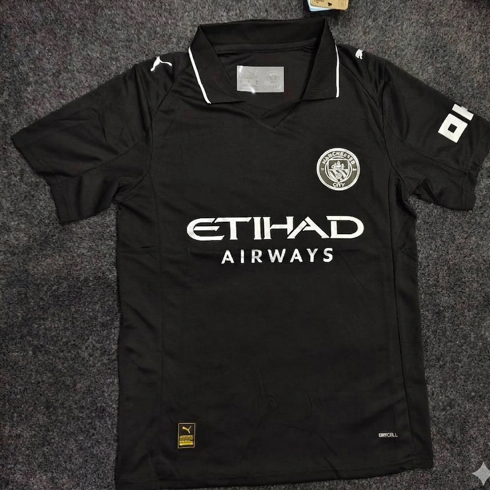 MAN CITY BLACK AWAY 2025/26 PREMIUM QUALITY