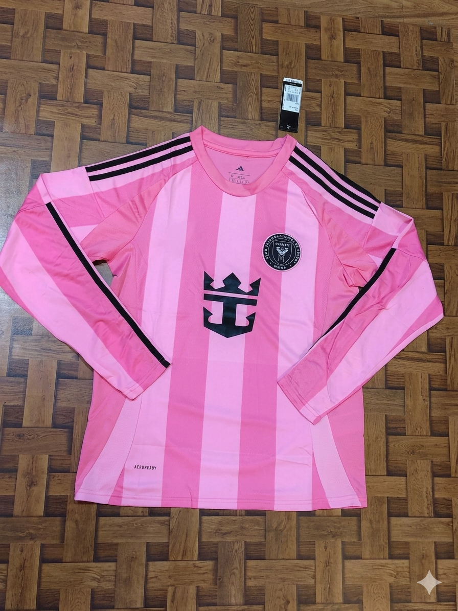 INTER MIAMI PINK HOME FULL SLEEVES PREMIUM QUALITY 2025/26 OFFICIAL